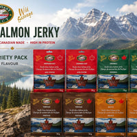 West Coast Select Wild Salmon Jerky 8 Bag Variety Pack