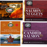 Canadian Maple Salmon Collection — 4-piece maple salmon gift box
