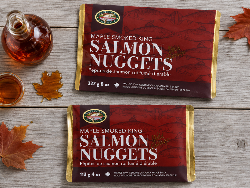 Pépites de saumon à l'érable