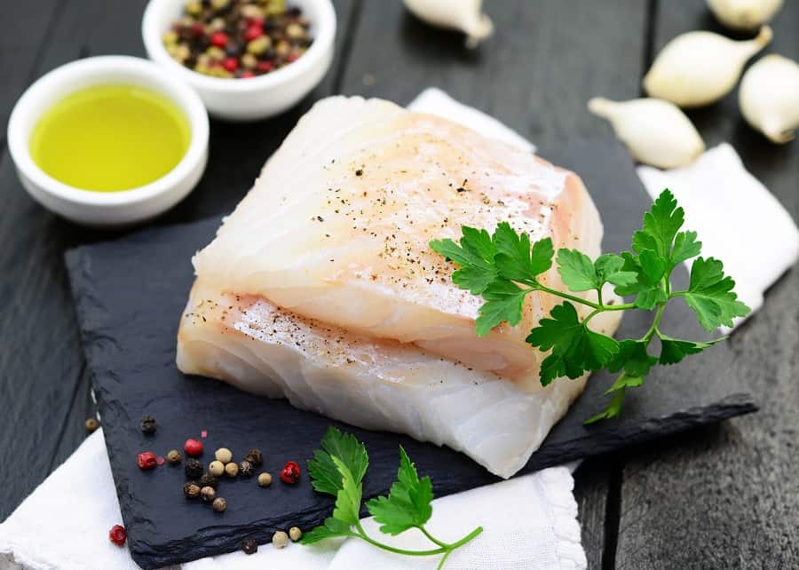Halibut portions