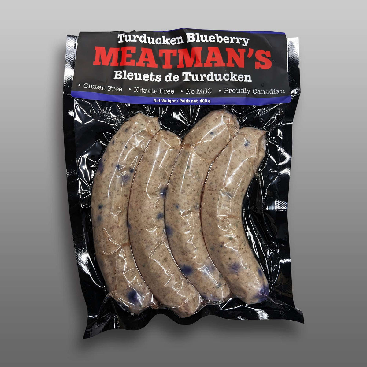 Turducken Blueberry Sausages