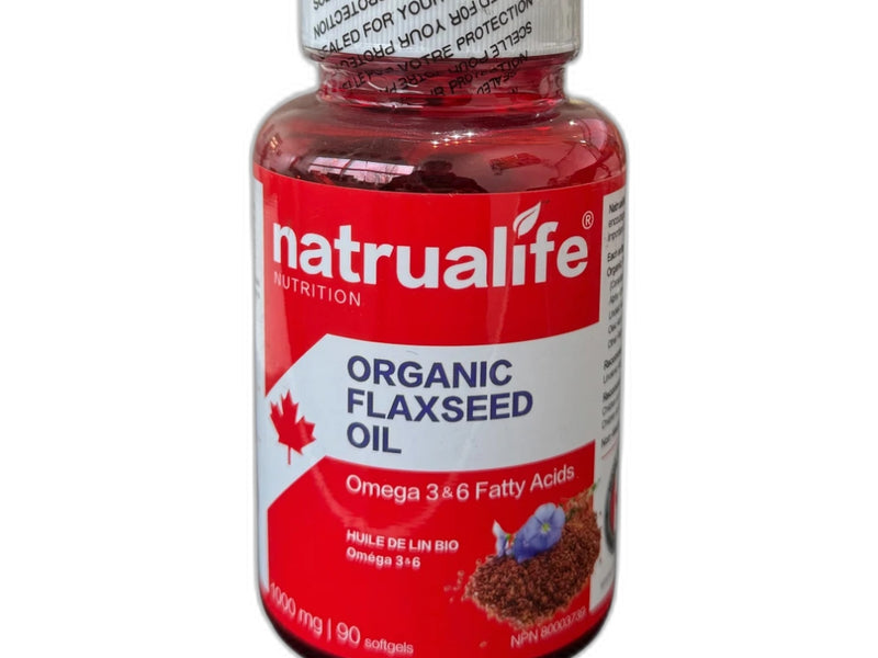 Organic Flaxseed Oil 1000 mg, 90 softgels