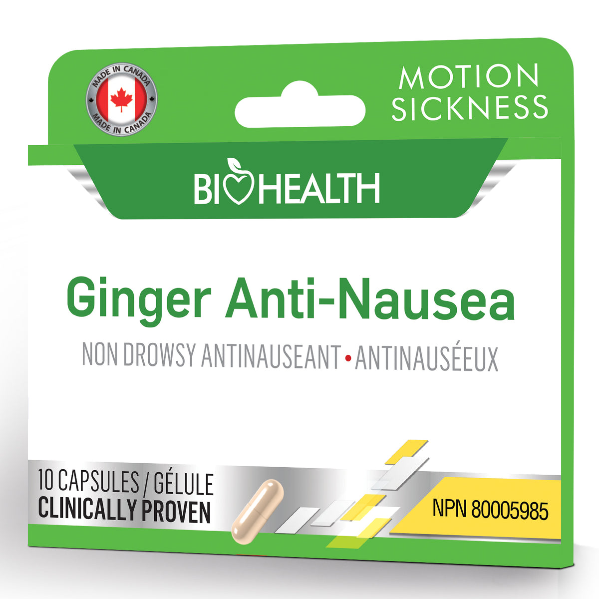 Ginger Root 550 mg travel blister