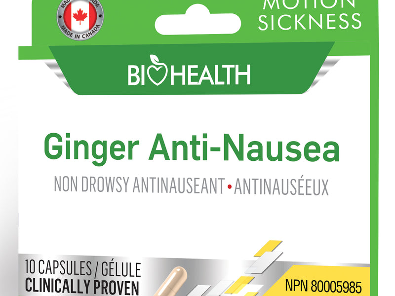 Ginger Root 550 mg travel blister