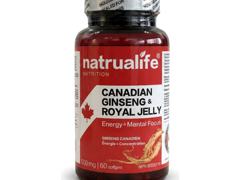 Canadian Ginseng and Royal Jelly 500 mg, 60 softgels