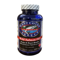 Wild Salmon Oil 1000 mg, bottle front
