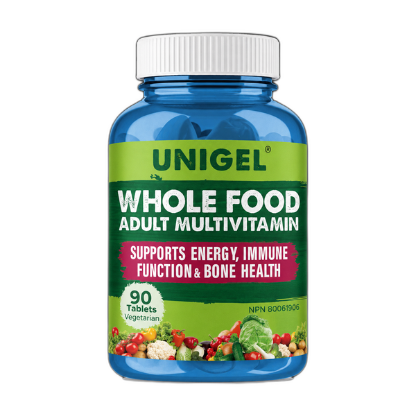 Unigel Whole Food Adult Multivitamin bottle