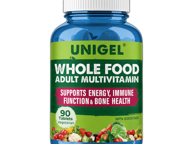 Unigel Whole Food Adult Multivitamin bottle
