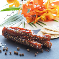 garnished Peppered Candied Salmon