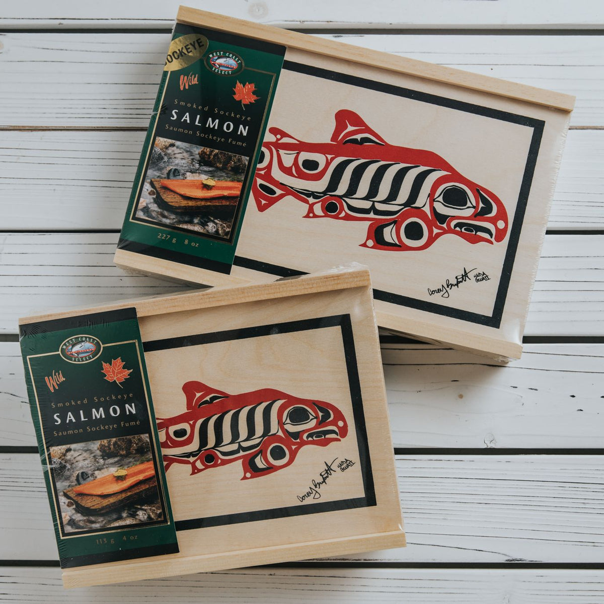 Smoked Sockeye Salmon- Cedar Gift Box