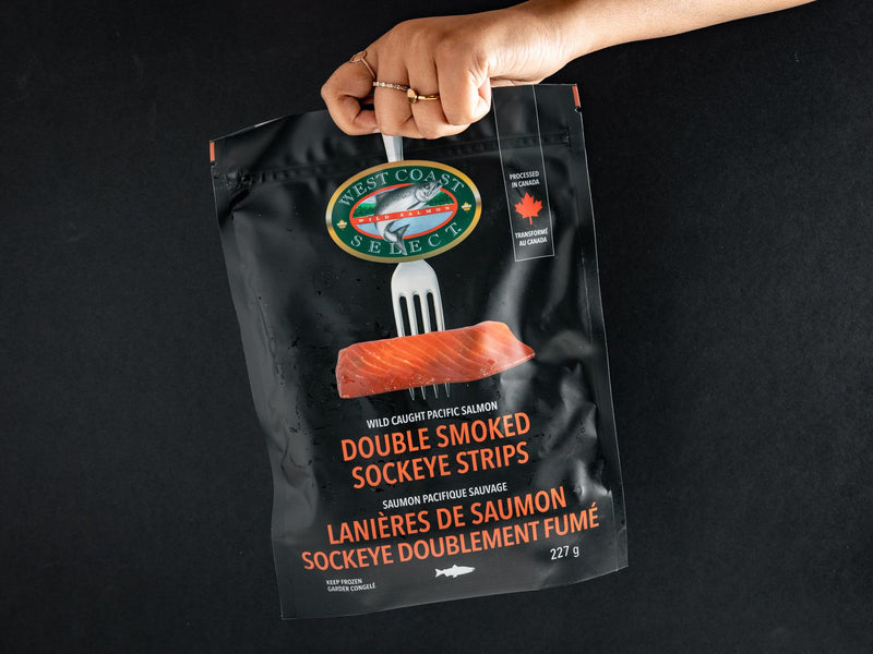 person holding Sockeye Strips