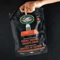 Double Smocked Sockeye Strips Salmon
